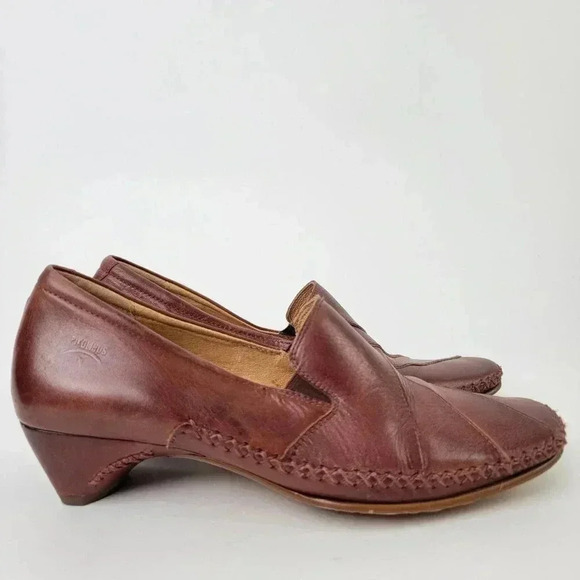 Pikolinos Square Toe Slip On Wedge Heels - 9 - Picture 1 of 8